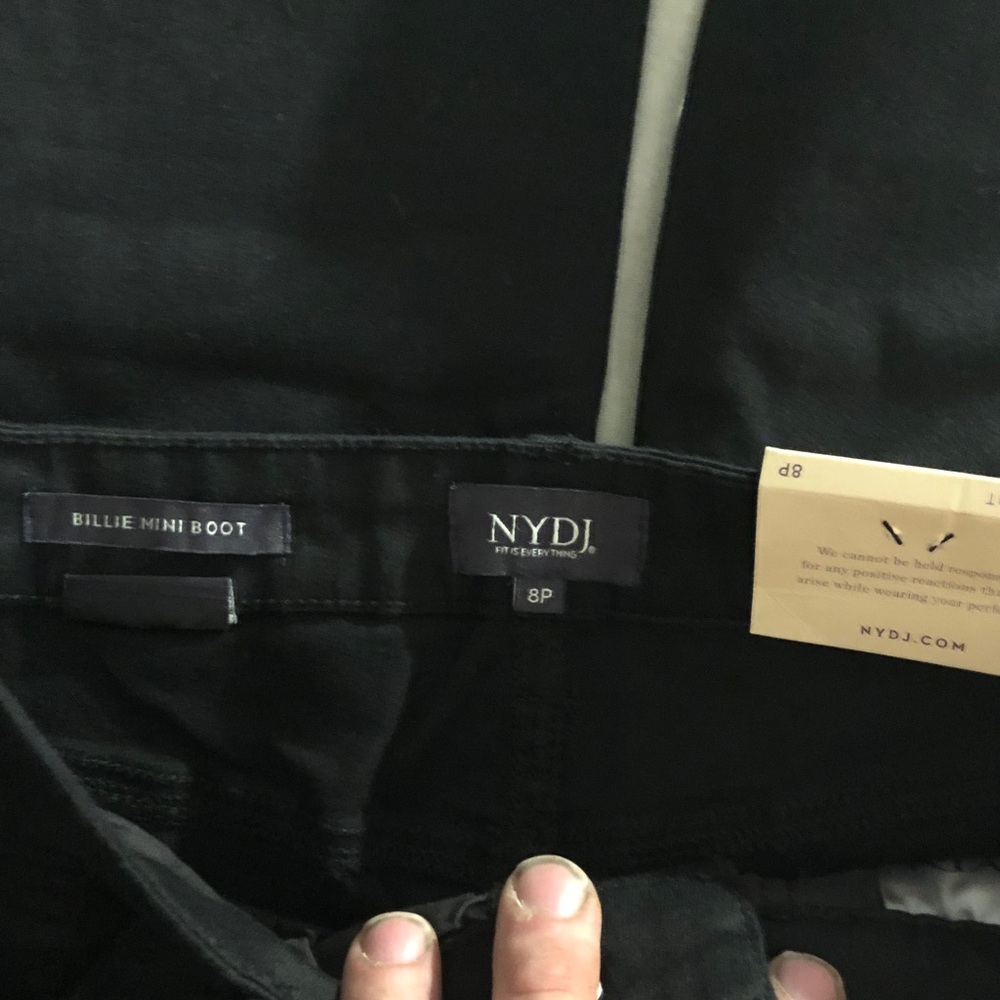 NYDJ Women's Classic Black Straight Leg Jeans - Picture 3 of 5